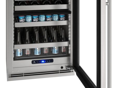 U-Line UHBD524SG01A Hbd524 24  Dual-zone Beverage Center With Stainless Frame Finish and Field Reversible Door Swing (115 V 60 Hz) Discount