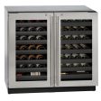 U-Line U3036WCWCS13B 3036wcwc 36  Dual-zone Wine Refrigerator With Stainless Frame Finish and Lock (115 V 60 Hz) Sale