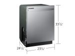 Samsung DW80CG4021SRAA Fingerprint Resistant 53 dBA Dishwasher with Height-Adjustable Rack in Stainless Steel Fashion