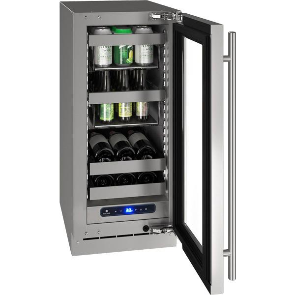 U-Line UHBV515SG01A Hbv515 15  Beverage Center With Stainless Frame Finish and Field Reversible Door Swing (115 V 60 Hz) For Sale