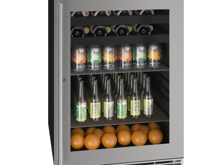 U-Line UHBV124SG31A Hbv124 24  Beverage Center With Stainless Frame Finish and Lock (115 V 60 Hz) Fashion