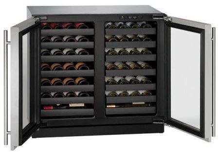 U-Line U3036WCWCS00B 3036wcwc 36  Dual-zone Wine Refrigerator With Stainless Frame Finish (115 V 60 Hz) For Cheap