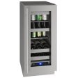 U-Line UHBV515SG01A Hbv515 15  Beverage Center With Stainless Frame Finish and Field Reversible Door Swing (115 V 60 Hz) For Sale