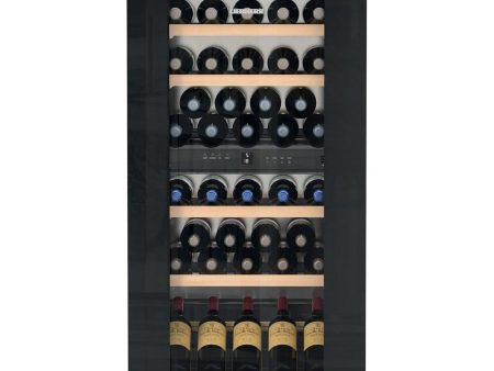 Liebherr HWGB5100 24  Fully Integrated Black Glass Door Tip Open 51 Bottles 2 Zone Wine Supply