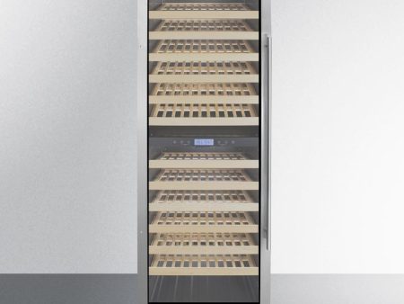 Summit SWC1966BCSSLHD 24  Wide Dual Zone Wine Cellar Hot on Sale