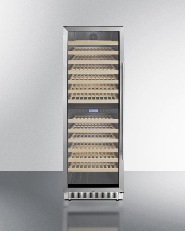 Summit SWC1966BCSSLHD 24  Wide Dual Zone Wine Cellar Hot on Sale