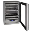 U-Line UHBV524SG01A Hbv524 24  Beverage Center With Stainless Frame Finish and Field Reversible Door Swing (115 V 60 Hz) Online now