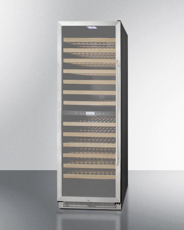 Summit SWC1966BLHD 24  Wide Dual Zone Wine Cellar Online now