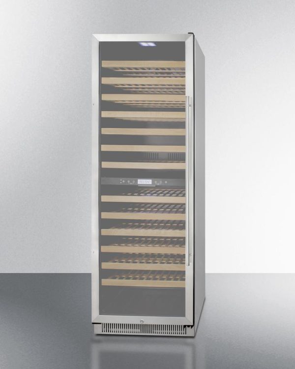 Summit SWC1966BCSSLHD 24  Wide Dual Zone Wine Cellar Hot on Sale