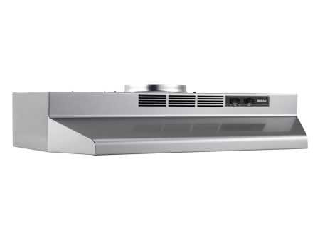 F4024SF Broan® 24-Inch Convertible Under-Cabinet Range Hood, 230 Max Blower CFM, Stainless Finish Online Hot Sale