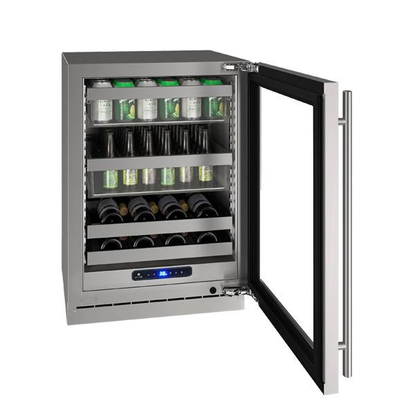 U-Line UHBV524SG01A Hbv524 24  Beverage Center With Stainless Frame Finish and Field Reversible Door Swing (115 V 60 Hz) Online now