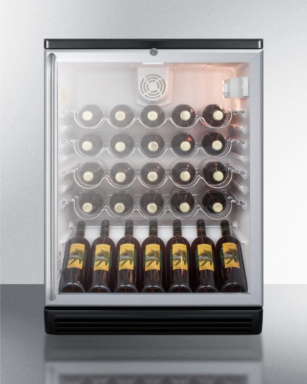 Summit SWC6GBLSH 24  Wide Wine Cellar Cheap