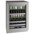 U-Line UHBV524SG01A Hbv524 24  Beverage Center With Stainless Frame Finish and Field Reversible Door Swing (115 V 60 Hz) Online now