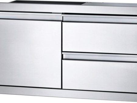 Napoleon Bbq BI36161D2DR 36 x 16 inch Single Door & Double Drawer Combo, Stainless Steel For Sale