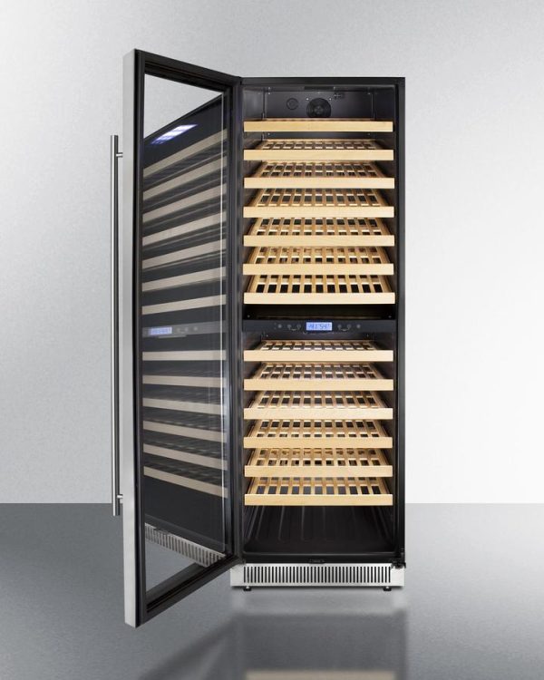 Summit SWC1966BLHD 24  Wide Dual Zone Wine Cellar Online now